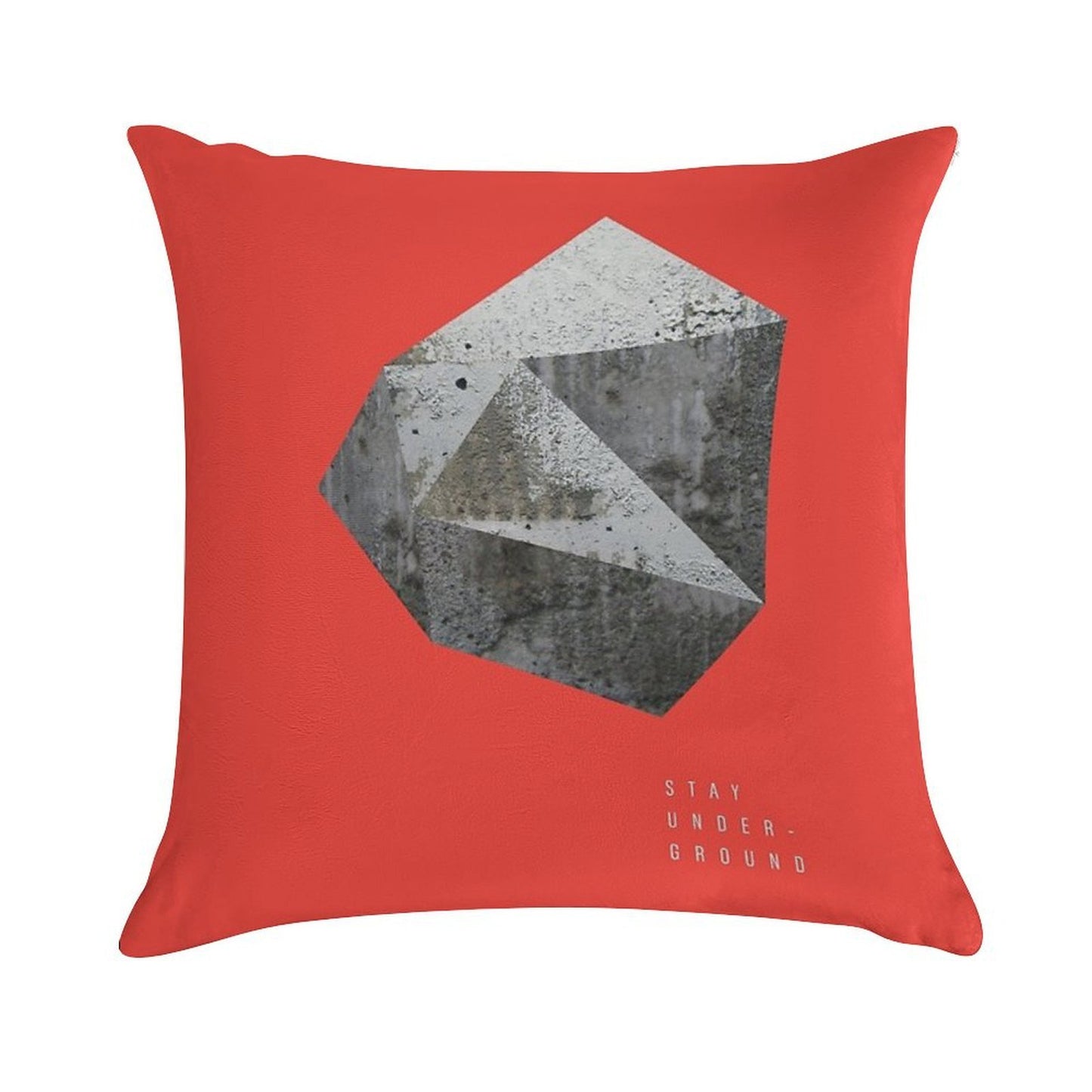 STAY UNDERGROUND Soft Ultra-Soft Texture Throw Pillow