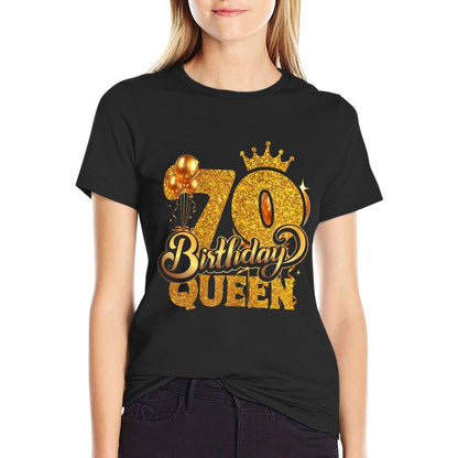 Birthday Queen 70 Year Old 70th Birthday It's My 70th Bday  Quick-drying T-Shirt