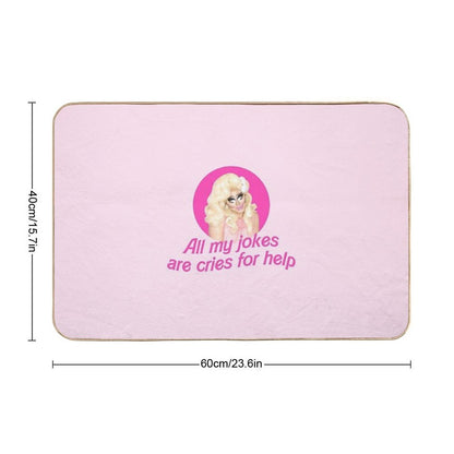 Trixie Jokes - Rupaul's Drag Race  Non-Slip Bath Mat