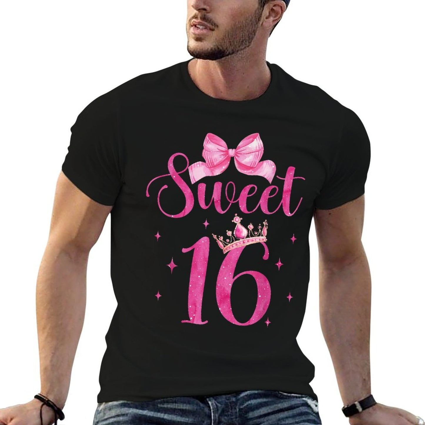 Sweet 16 Birthday Girl Coquette Aesthetic Pink Bow Birthday  Soft T-Shirt