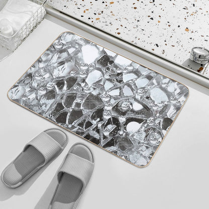 Photographic Image of Mirrors And Glass  Repositionable Bath Mat