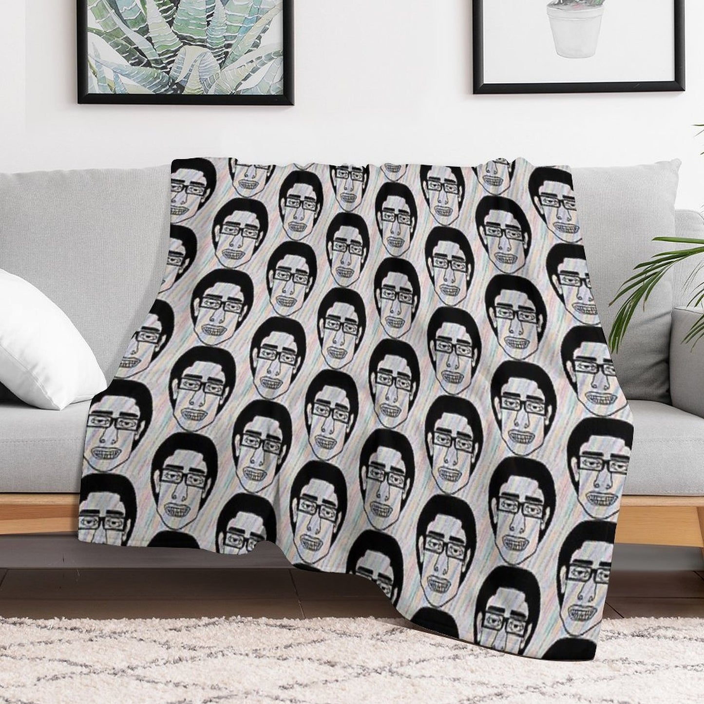 CrayonWan Sustainable Throw Blanket