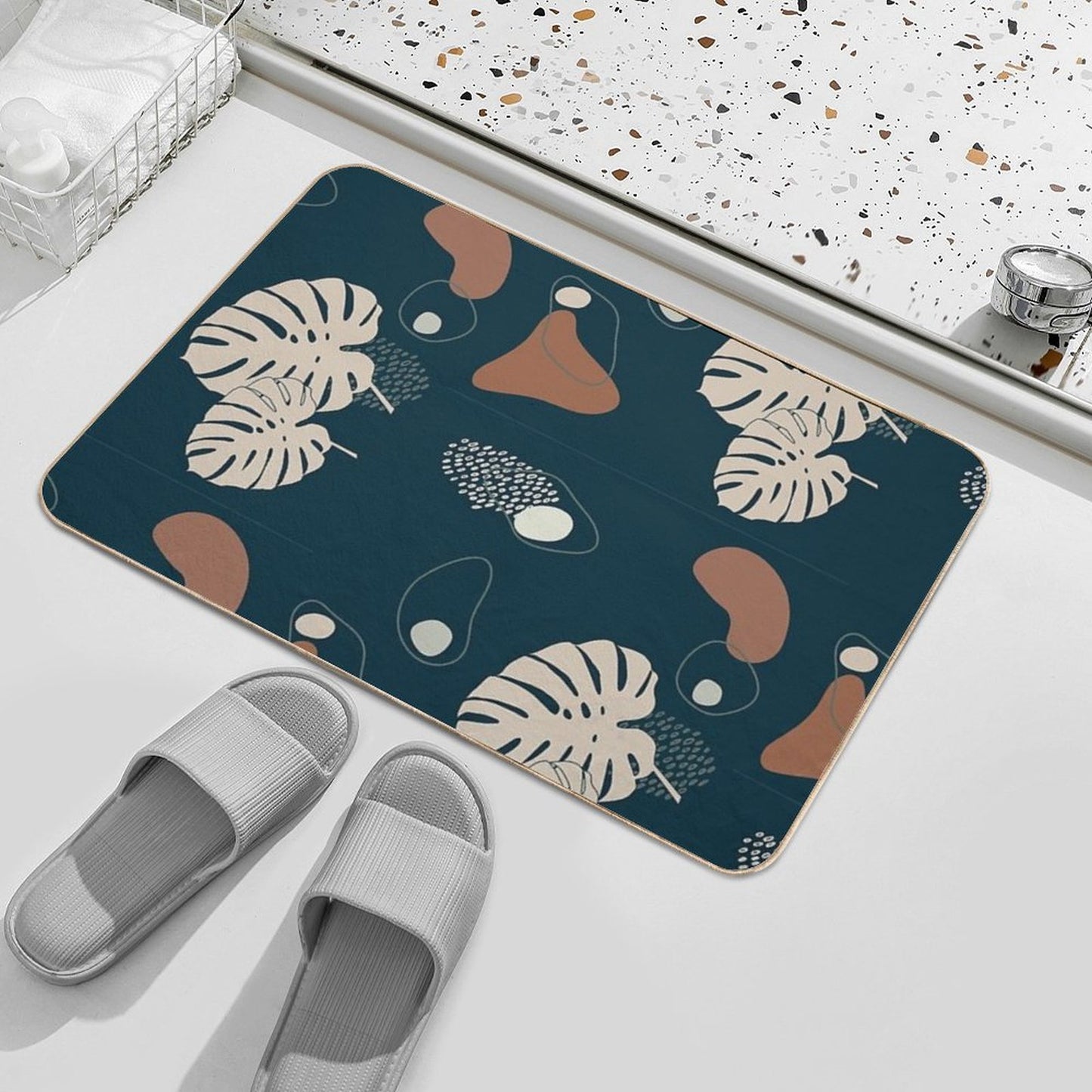 Tropical Night  Stain-Proof Bath Mat