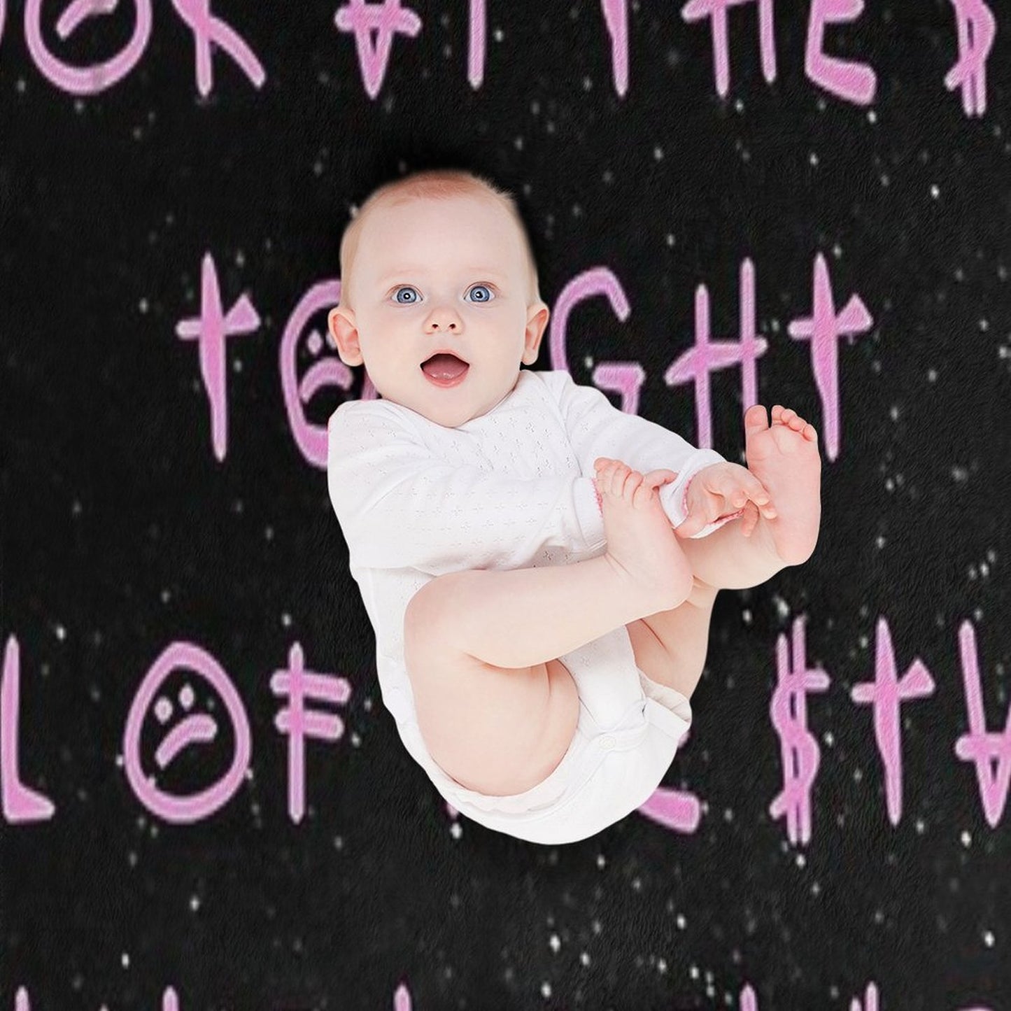 Look At The Sky Stars Have A Reason - Lil Peep Quotes Wrinkle-free Throw Blanket