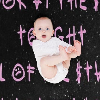 Look At The Sky Stars Have A Reason - Lil Peep Quotes Wrinkle-free Throw Blanket