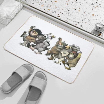 Wild Things Romp Graphic  Toxin-Free Bath Mat