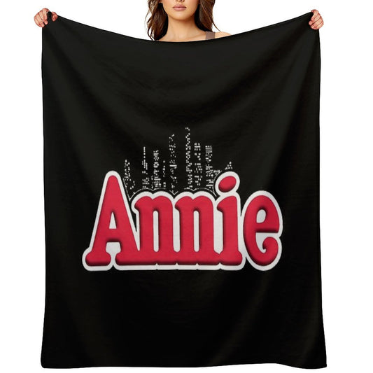 Annie Musical Logo 59 Simple Vintage Multi-functional Throw Blanket