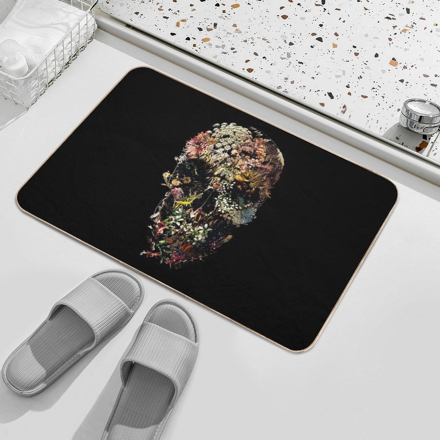 Smyrna Skull  Eco-Friendly Bath Mat