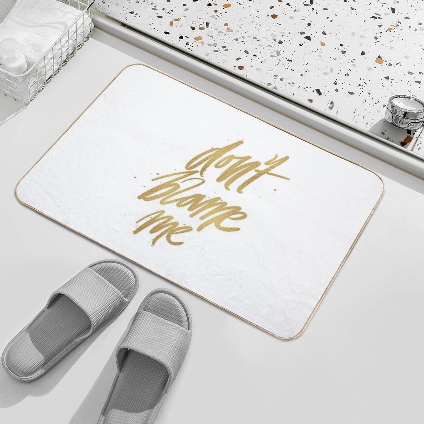 Don't Blame Me  Slip-Resistant Bath Mat