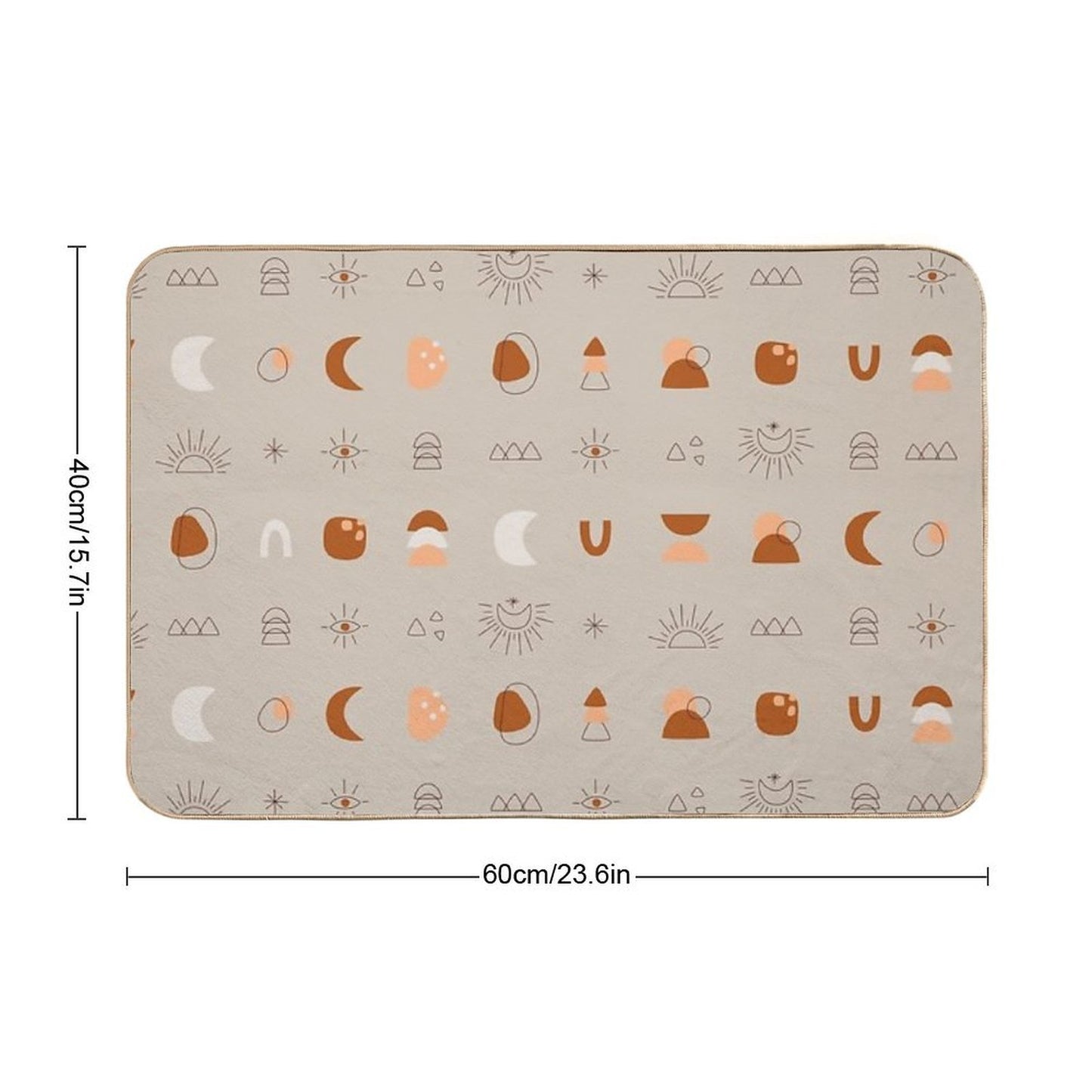 Boho Llama  Pet-Safe Bath Mat