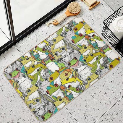 Just Tree Frogs Col  Multi-Purpose Bath Mat