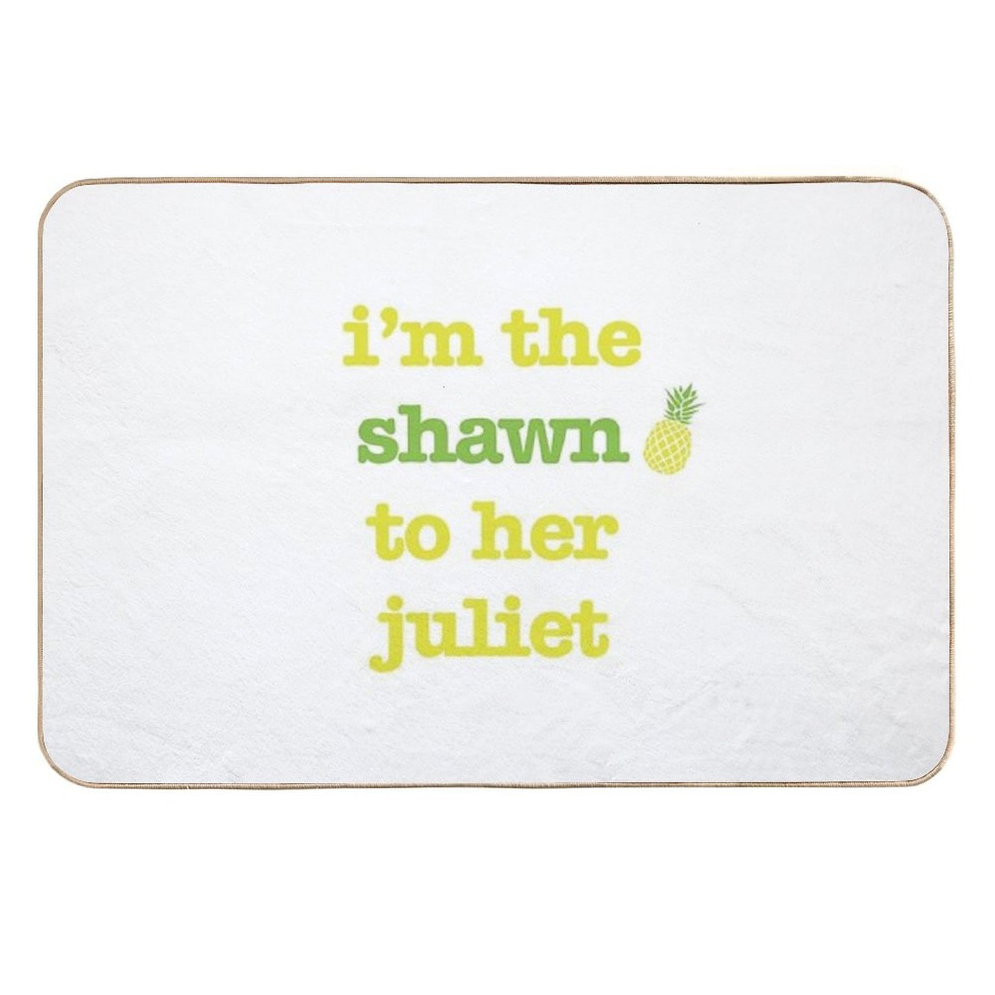Shawn to Her Juliet  Rapid-Drying Bath Mat