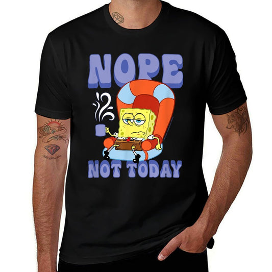 Nickelodeon SpongeBob SquarePants Nope Not Today  Polyester Blend T-Shirt