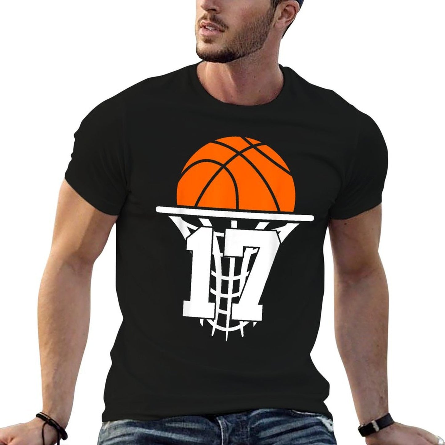 17 YEARS BASKETBALL 17TH BIRTHDAY  Easy-care T-Shirt
