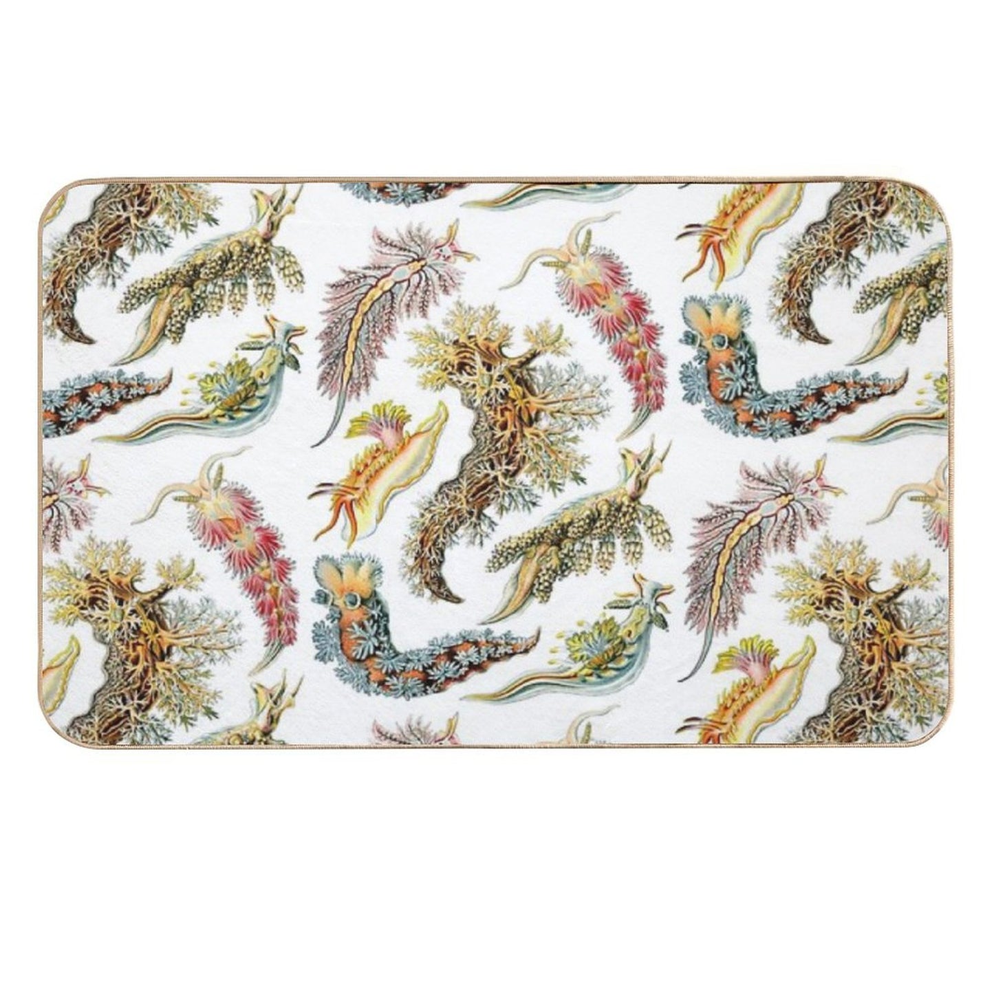 Ernst Haeckel - Nudibranchia (Snails)  Anti-Trip Bath Mat
