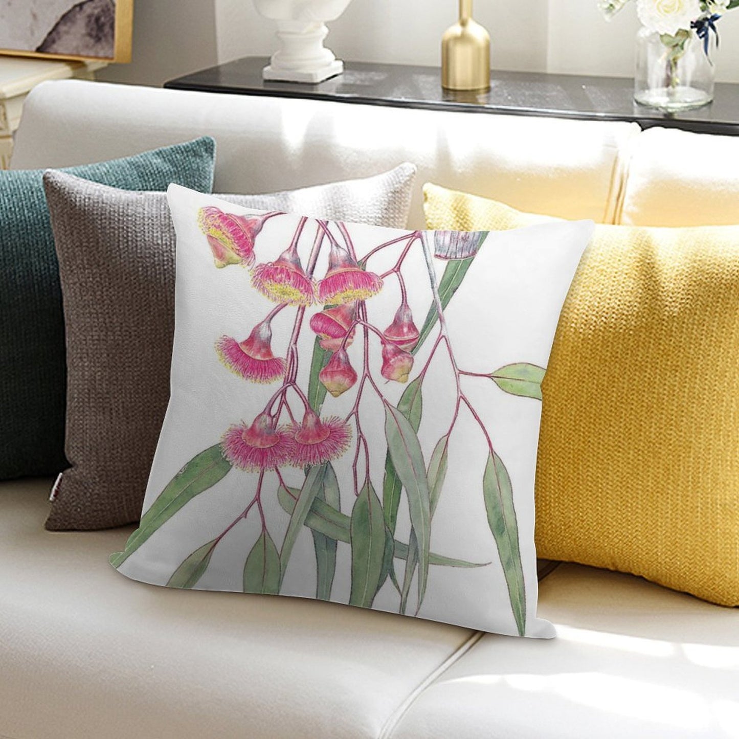 Eucalyptus Caesia Soft Style Accent Throw Pillow