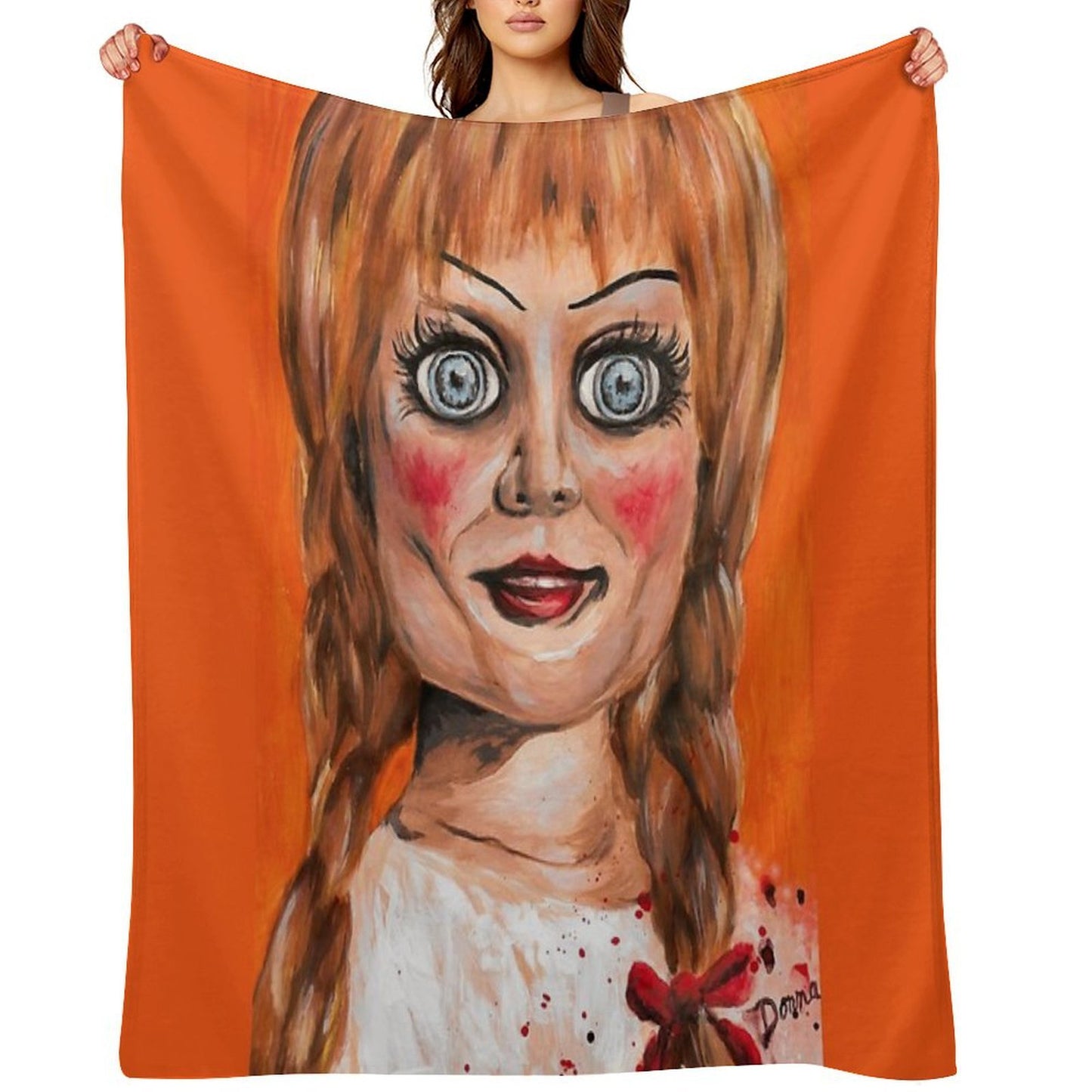 Annabelle Horror Doll Eco-conscious Throw Blanket