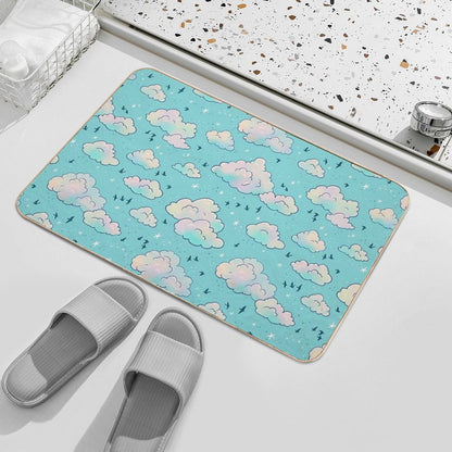 Turquoise Sunset  High-Traffic Bath Mat