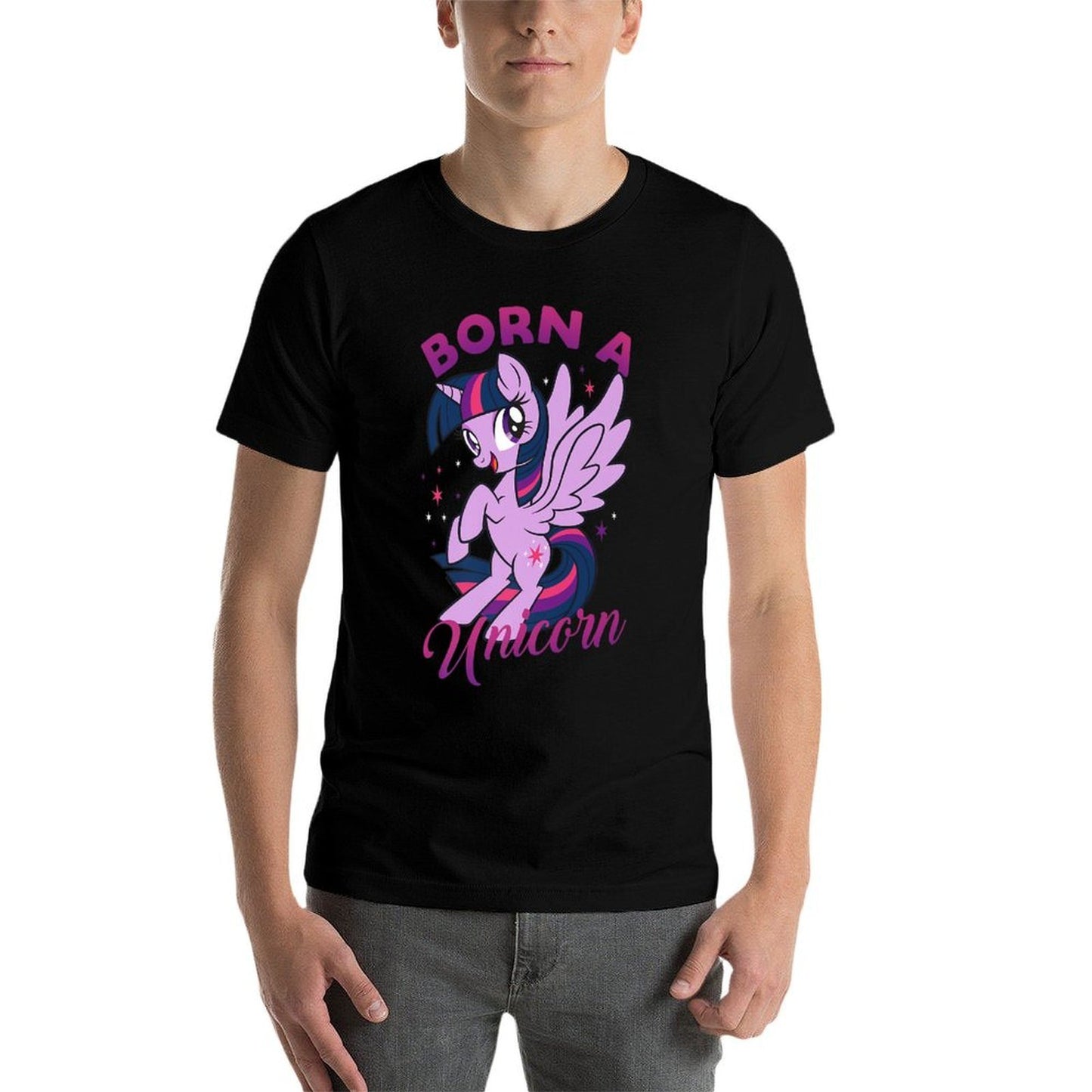 My Little Pony Friendship Is Magic Twilight Born A Unicorn Premium  Oversized Silhouette T-Shirt
