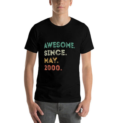 25 Years Old Awesome Since May 2000 25th Birthday  Affordable Price T-Shirt