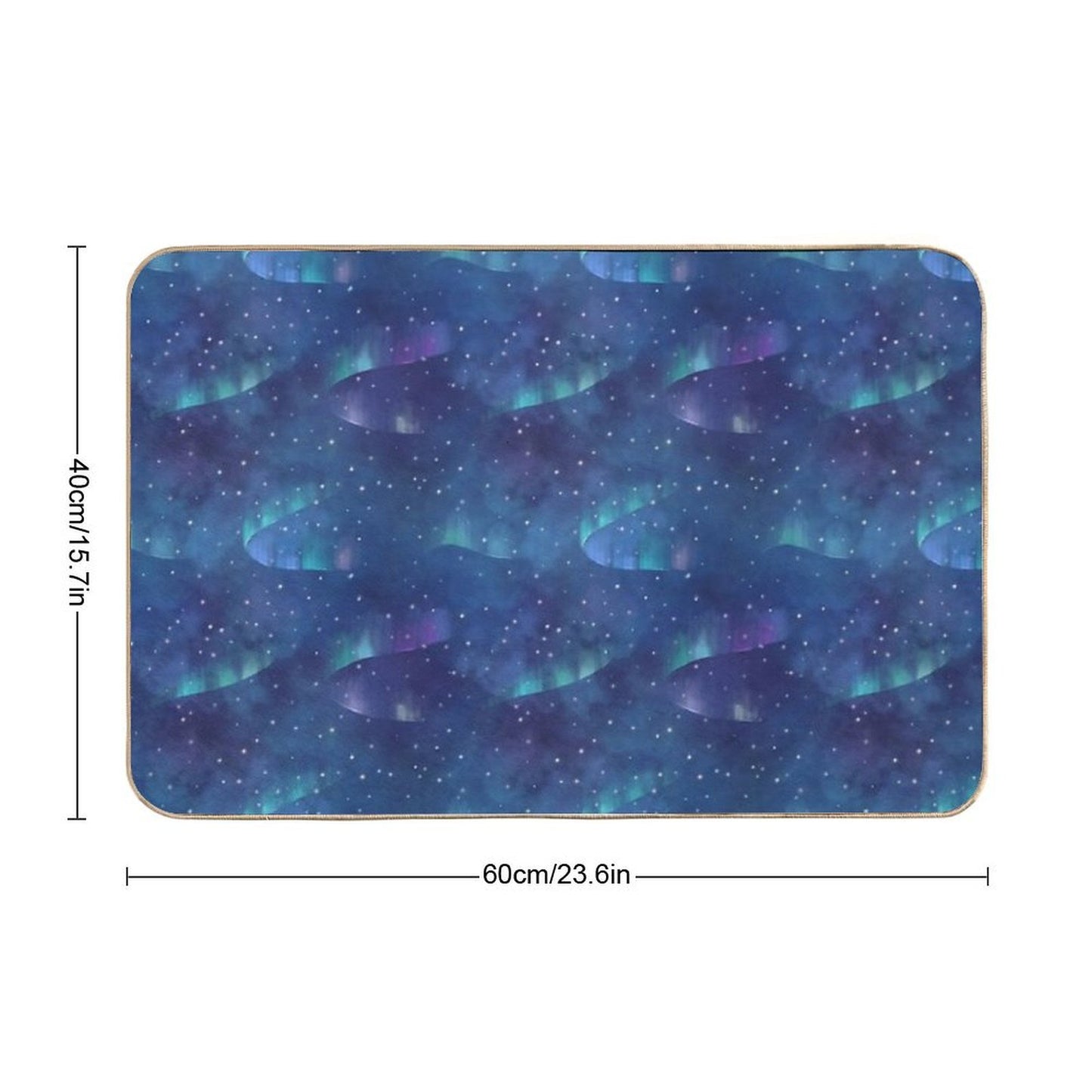 Aurora Borealis  Eco-Friendly Bath Mat
