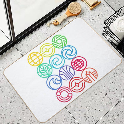 New Epcot Logos  Easy Maintenance Bath Mat