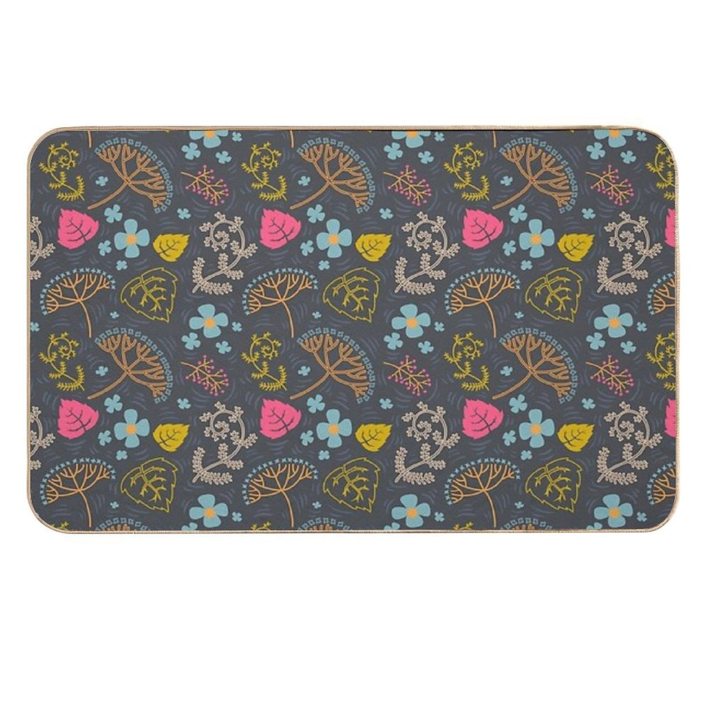 Dark Pond Pattern.  Versatile Bath Mat