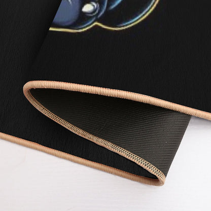 Cute Godzilla Eating Big Bowl Ramen Noodle  Eco-Friendly Bath Mat