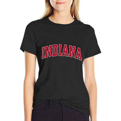Indiana IN Vintage Sports Design Red Design  Trendy Pattern T-Shirt