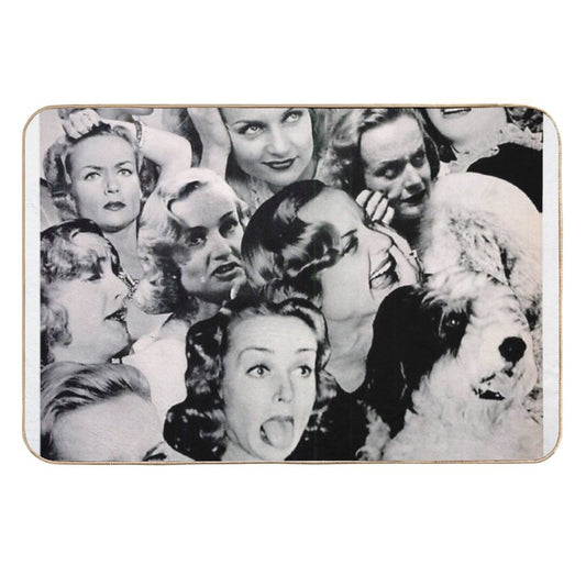 Carole Collage  Easy Maintenance Bath Mat