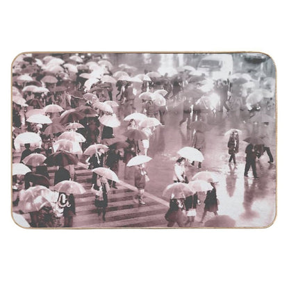 Rainy Day in Shibuya  Toxin-Free Bath Mat