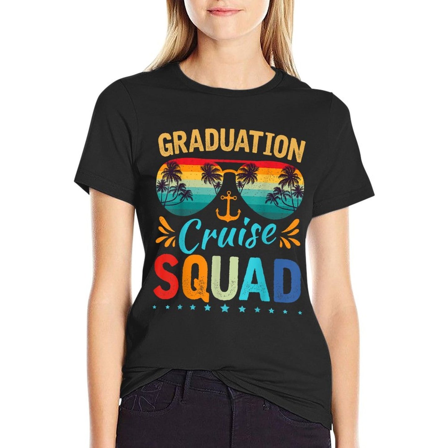 Graduation Cruise Squad 2025 Funny Cruising Graduation Trip  Tagless Design T-Shirt