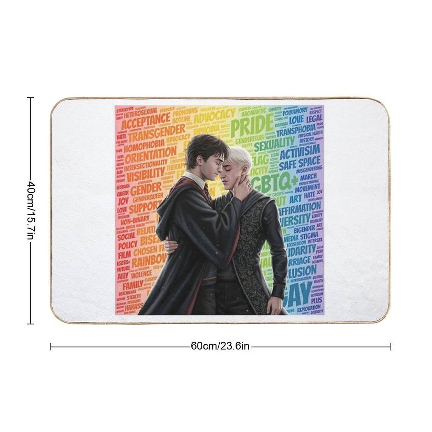 Magical Mischief & Mutual Pining A Rainbow Romance  Non-Slip Bath Mat