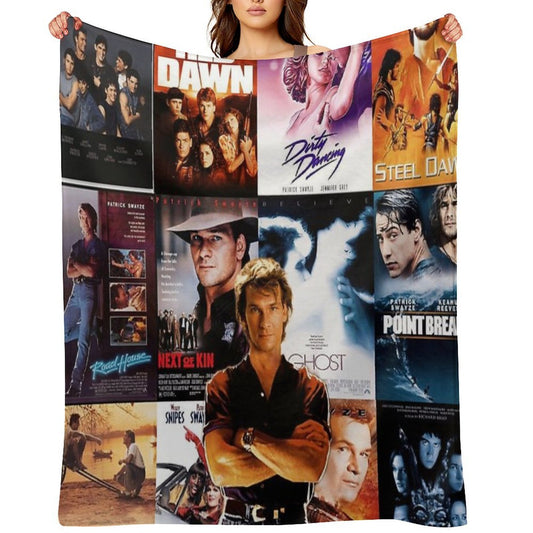 Collage of Swayze Multi-functional Throw Blanket