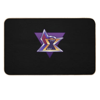 Maverick Logo Reworked  Fade-Resistant Bath Mat