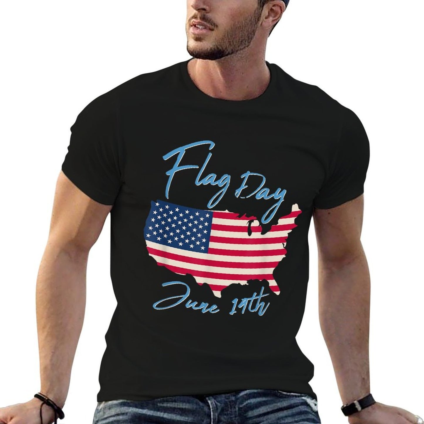 U.S. Day T-shirt  Fade-proof Color T-Shirt