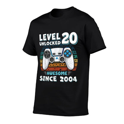 20 Birthday Decoration Men 20yr 20 Year Old 20th Birthday  Relaxed-fit T-Shirt