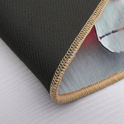 9 Buzz & Blossom Beauties  Bee on White Flower Nature Art for Floral Lovers  Pet-Safe Bath Mat