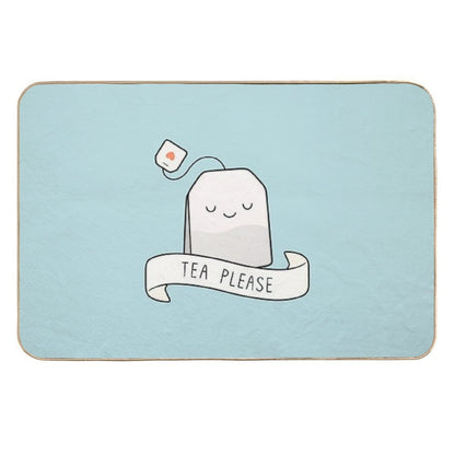 Tea Please  Eco-Friendly Bath Mat