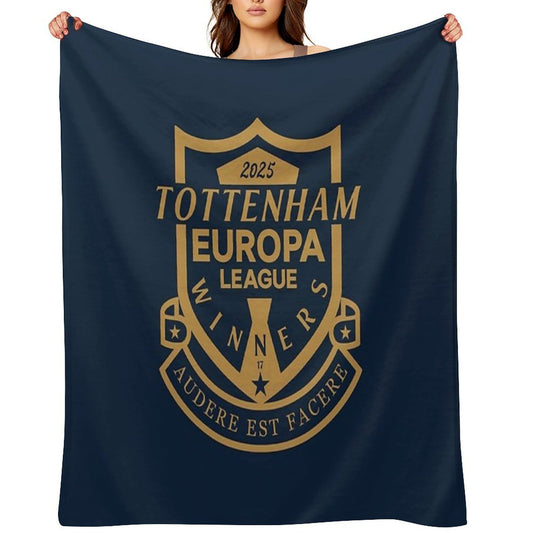 Tottenham Europa League Winners 2025 Sustainable Throw Blanket