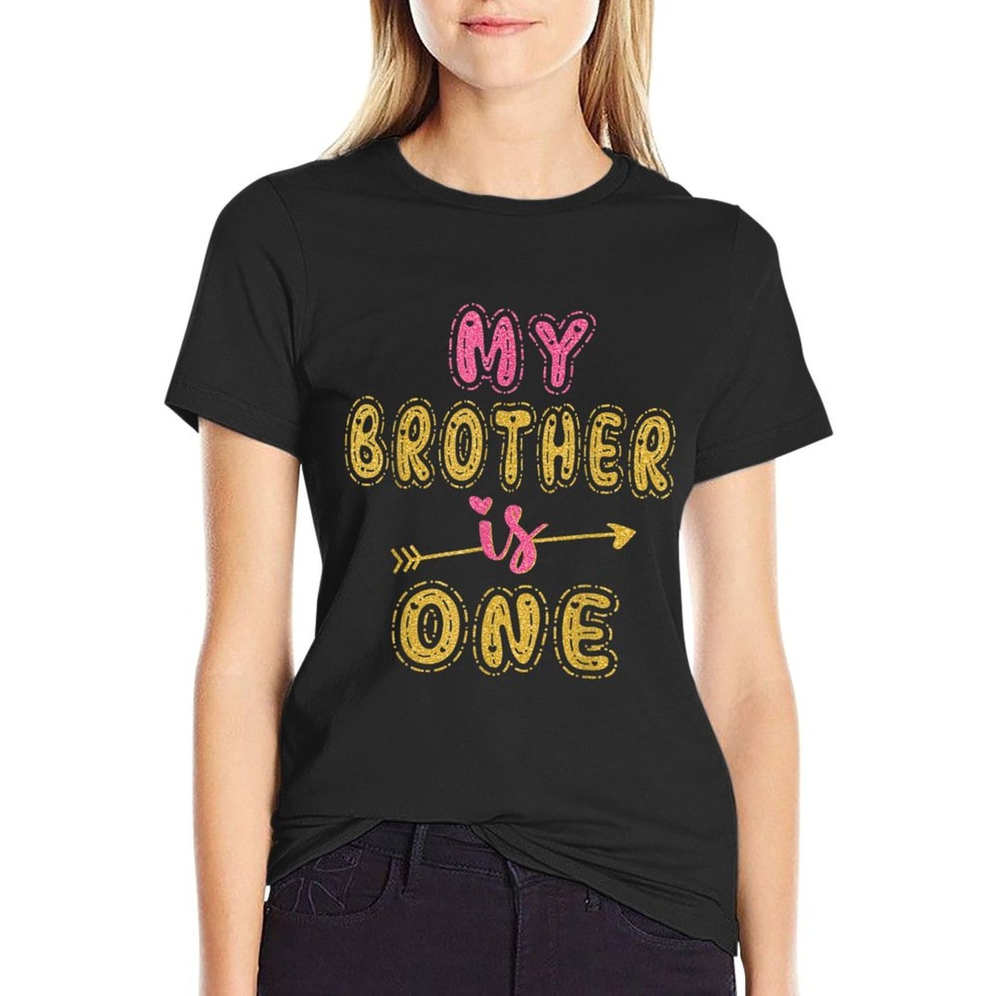 My Brother Is One Year Old 1st Birthday Idea For Him  Graphic-printed T-Shirt