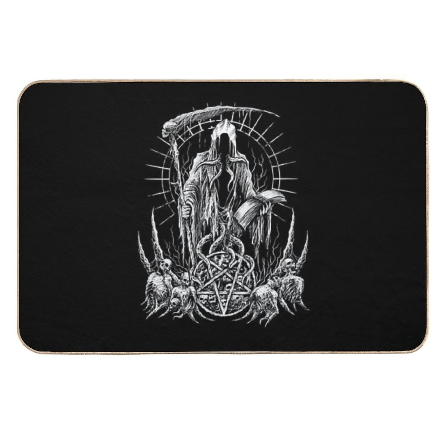 Demonic Grim Reaper  Long-Lasting Bath Mat