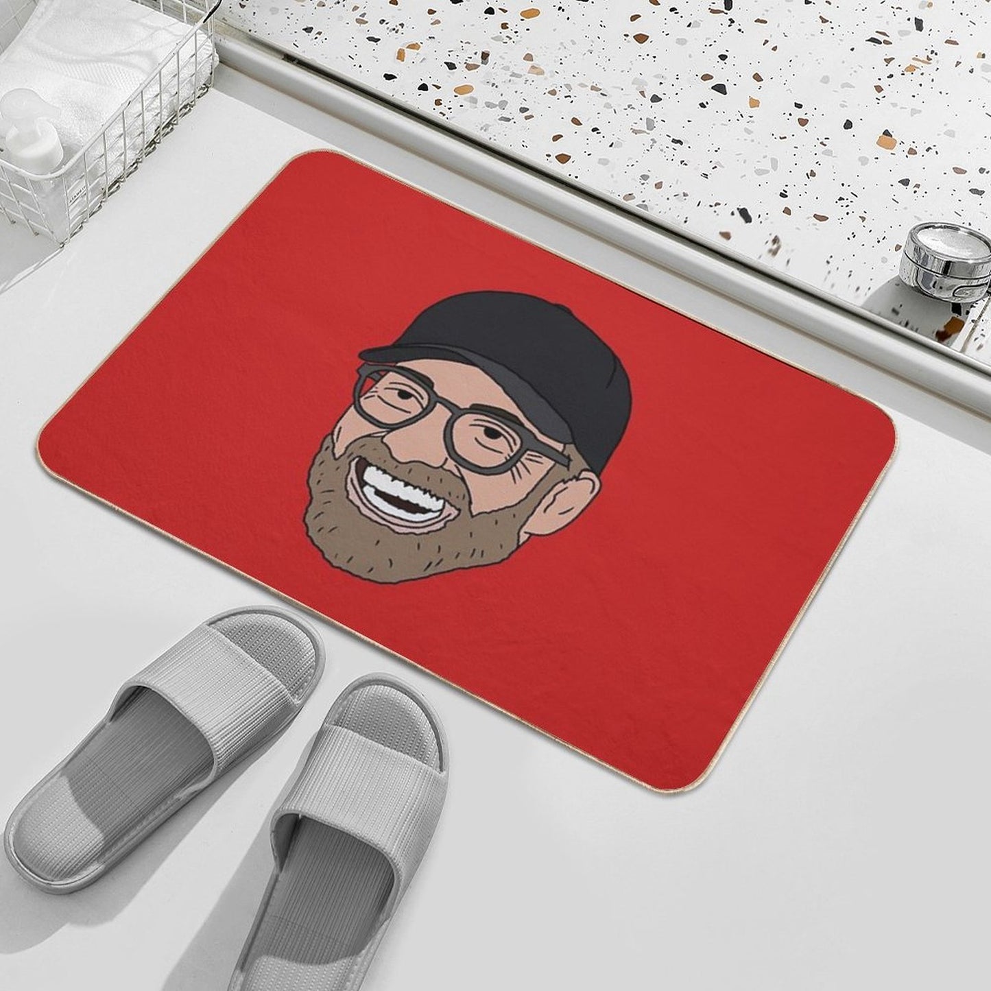 Jurgen Klopp Liverpool’s ‘The Normal One’  Odorless Bath Mat