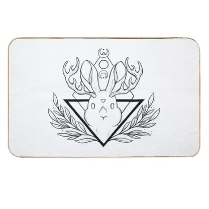 Lunar Rabbit  Jackalope  Nikury  Easy To Clean Bath Mat