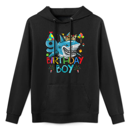 9th Birthday Shark Ocean Theme Party 9 Years Old For Boy Easy Care Hoodie