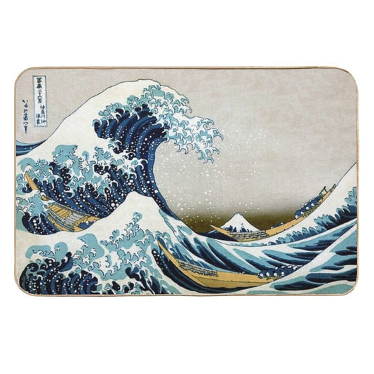 The Great Wave, Famous Japanese Artwork  Rapid-Drying Bath Mat