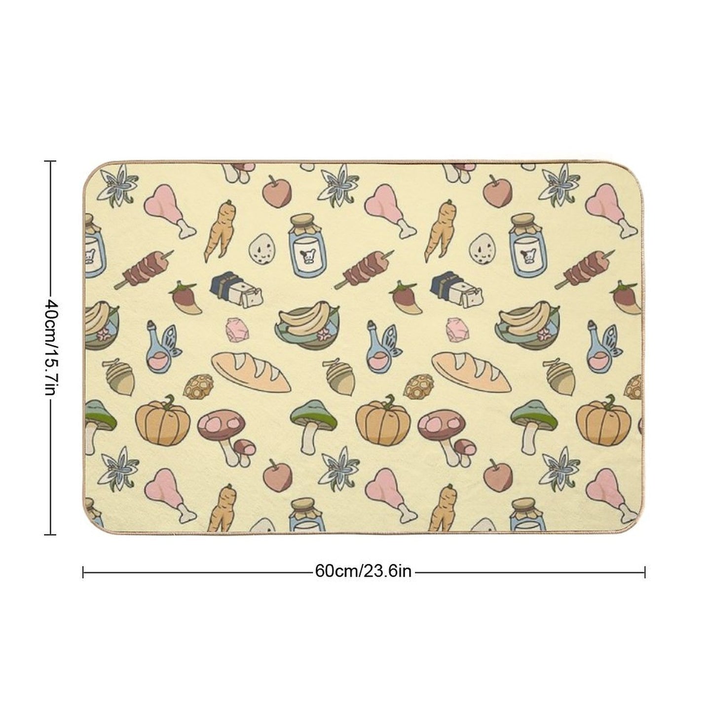Hylian Wilderchef (Yellow Ver.)  Easy Maintenance Bath Mat