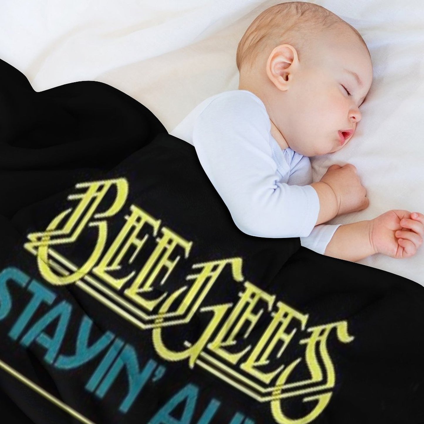 Stayin Alive Sustainable Throw Blanket