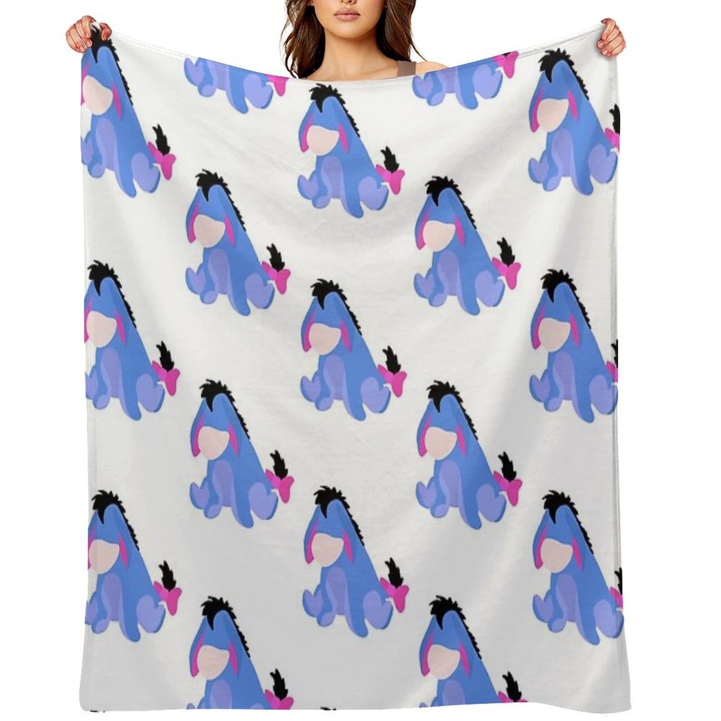 Sad Donkey Velvety-soft Throw Blanket