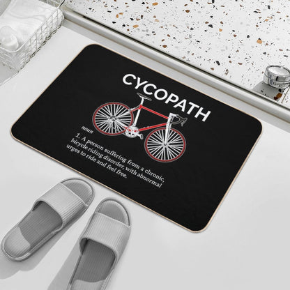 Cycopath Definition I - Red Bike  Odorless Bath Mat
